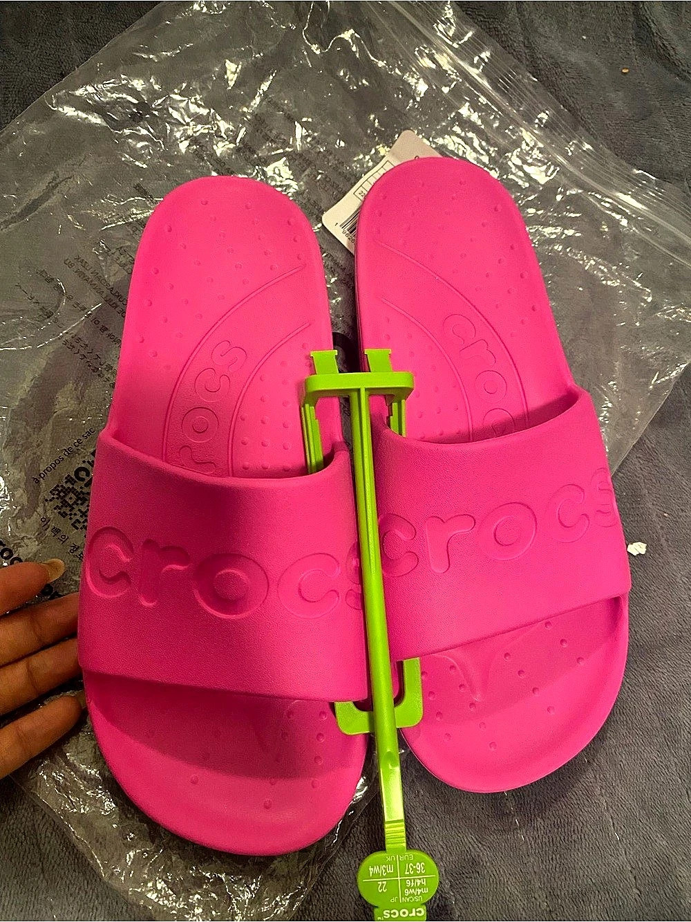 Crocs Classic Slide Pink Sandals w6